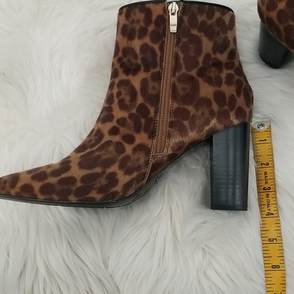 Nine West Leopard Textured Ankle Booties - Picture 8 of 9